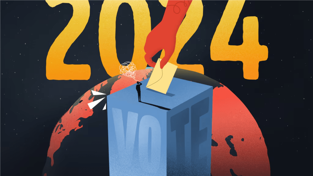 2024, një vit zgjedhor që përmbysi partitë në pushtet në shumë vende të&nbsp;botës