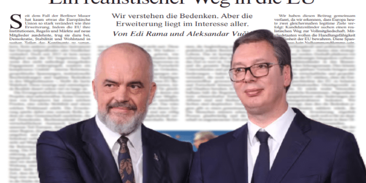 Rama dhe Vuçiç bëhen sërish bashkë/ Firmosin letrën e hapur për&nbsp;BE-në