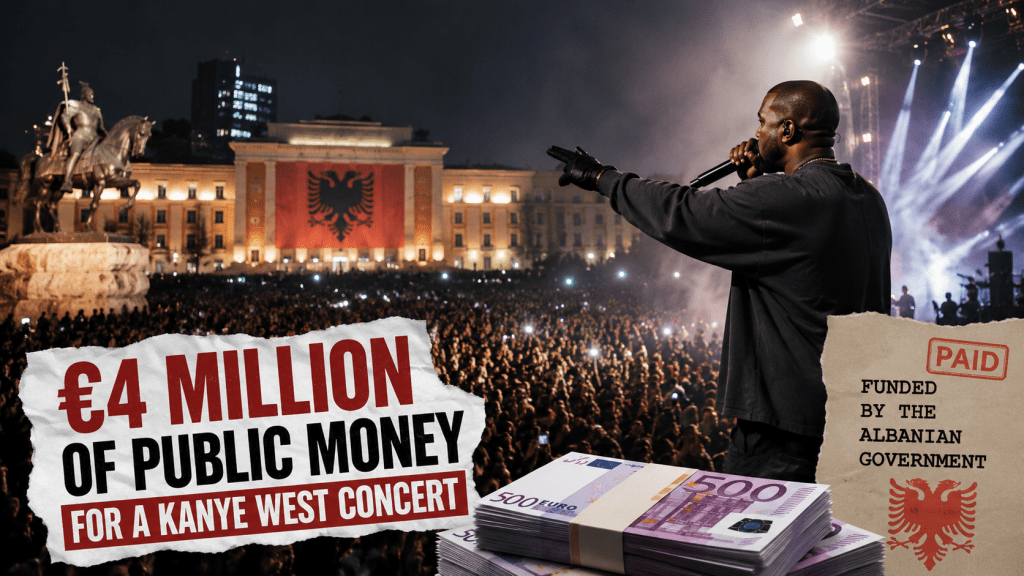 Albania Faces Backlash Over €4 Million Public Funding for Kanye West&nbsp;Concert